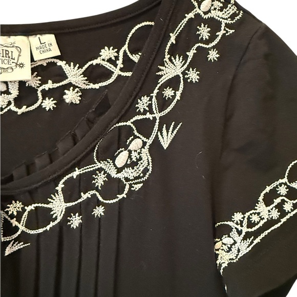 Cowgirl Justice Embroidered Skull Western Dress – Size Large – Boutique Style - Picture 7 of 9